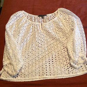 White House black market, xs white blouse